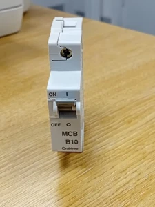 Crabtree Starbreaker  MCB 10 Amp Type B, 10 Amp Single Phase breaker to BS 3871 - Picture 1 of 8