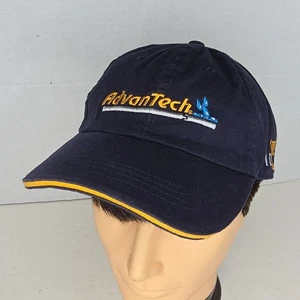 AdvanTech Embroidered Adjustable Hook & Loop Blue Hat Cap - Picture 1 of 5