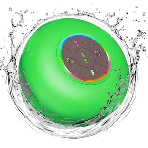 Luzsco Wasserdichter Bluetooth Duschlautsprecher mit LED, IPX4 Tragbar Kabellos. - Bild 1 von 6