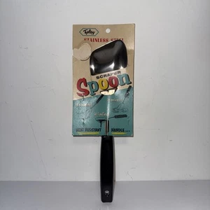 Vintage Foley Scraper Spoon Stainless Steel No. 129 MCM Utensil NEW RARE - Picture 1 of 15