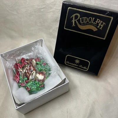 Christopher Radko Rudolph el reno nariz roja 1999 99-RUD-01 - nuevo sellado  Foto 1 de 4