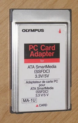 Olympus PC Card Adapter for 3.3/5V  SSFDC Smartmedia MA-1U - Image 1 of 2