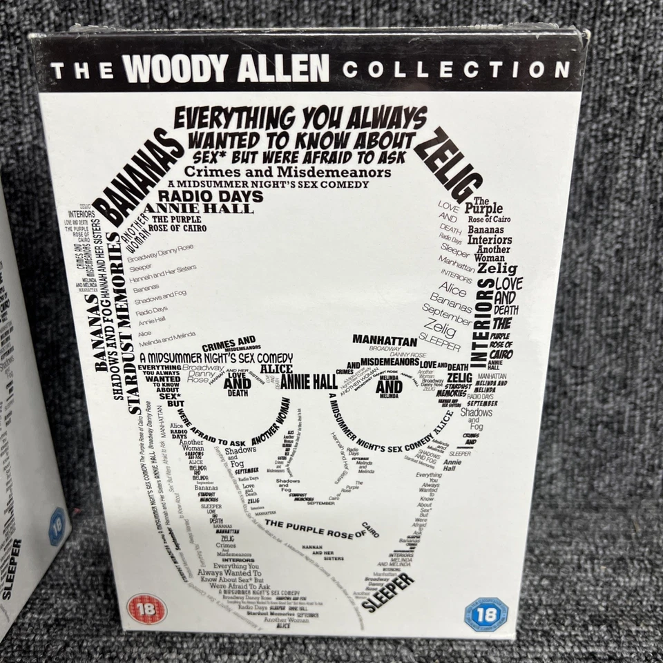 WOODY ALLEN COLLECTION 20 Film DVD BOX SET UK R2 New With Minor Storage Wear - Image 1 of 4