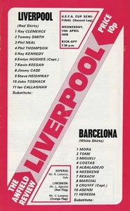 LIVERPOOL V BARCELONA ~ UEFA CUP SEMI FINAL ~ 14 APRIL 1976 - Picture 1 of 1
