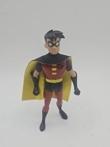 DC Comics Teen Titans ROBIN Action Figure 4" 1998 Cloth Shirt Hasbro - Picture 1 of 2