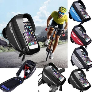Handle Bar Bag Waterproof Cycling Phone Holder Box Holder - Picture 1 of 24