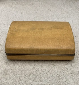 Small Vintage Hard Case Jewelry Travel Box. - Picture 1 of 9