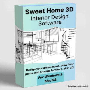 Sweet Home Grafika 3D Projektowanie wnętrz Architekt Oprogramowanie Windows / Mac USB lub DVD - Zdjęcie 1 z 11