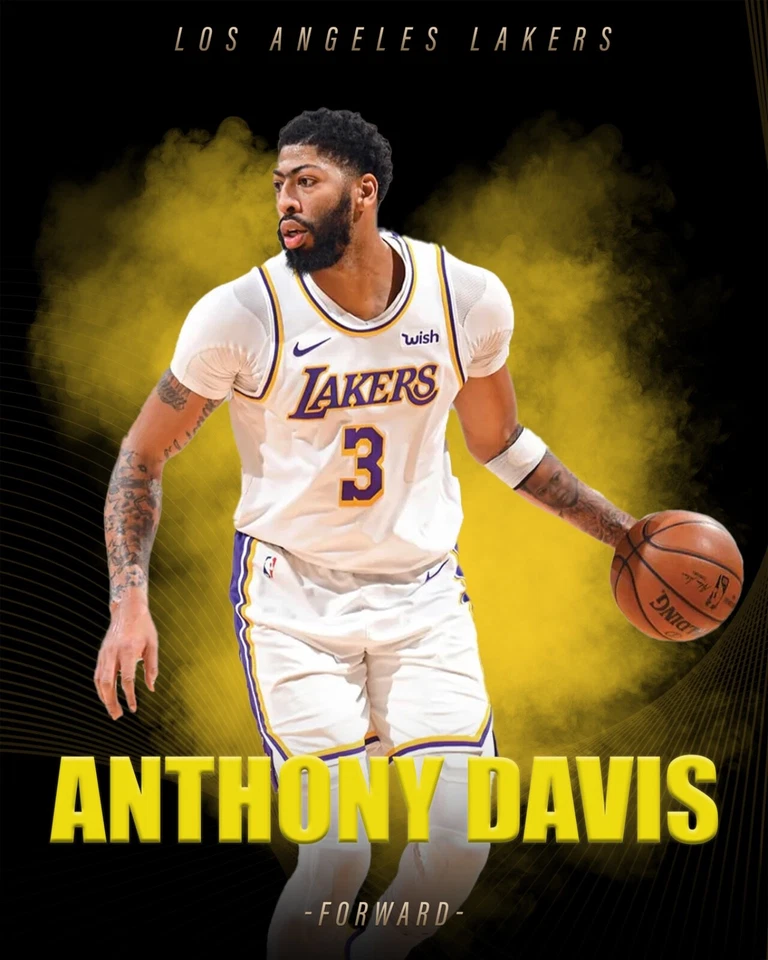Foto de calidad de Anthony Davis 8x10 colección de cuevas de fan/hombre de Los Angeles Lakers NBA Foto 1 de 1