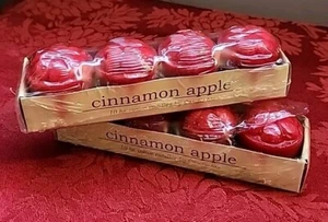 8 Cinnamon Apple Red VOTIVE Candles by Candle-Lite 10 hrs. NEW in Package  - Picture 1 of 13