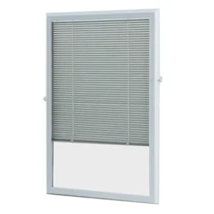 Cordless Add On Enclosed Blind Shade Aluminum White for 22X36 Inch Door Window - Picture 1 of 2