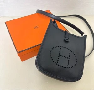 HERMES Evelyne TPM Crossbody Bag 2004 Black - With Authentication - Picture 1 of 17