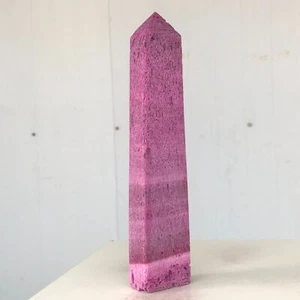 Cristal de cuarzo punta varita rubí espíritus minerales corindón rojo natural 585 g W643 - Imagen 1 de 16
