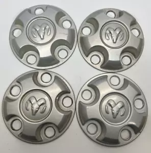 SET OF 4 Dodge Dakota 0XG76TRMAA OEM Wheel Center Cap Hub Cover Ram Silver St32 - Picture 1 of 10
