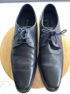 BUGATTI Fine Goods Mens Shoes Leather Black Lace Up Formal Uk Size 11 Eu46 - Picture 1 of 9
