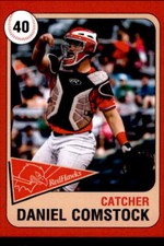 2019 Fargo-Moorhead RedHawks Team Issue #8 Daniel Comstock Seattle Washington WA