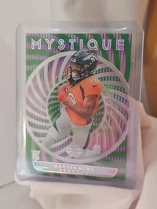 2023 Panini Illusioni - Mystique Emerald #24 Marvin Mims (RC) - Foto 1 di 3