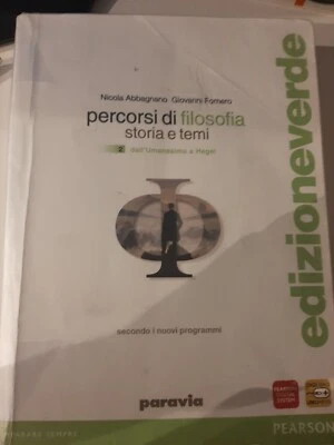 Percorsi di filosofia ed.verde 2 filosofia,pedag.-manuali abbagnano/fornero 8839 - Immagine 1 di 2