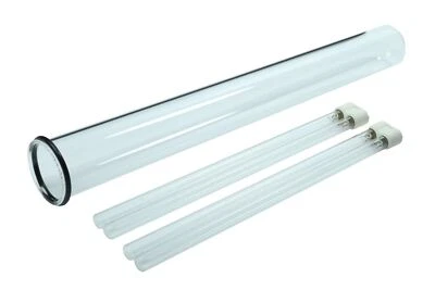 Vetro al quarzo Oase Bitron 110C + 2x lampada di ricambio UVC 55 Watt + guarnizione per vetro al quarzo