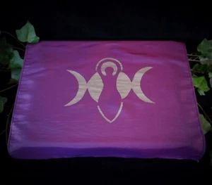 ALTAR CLOTH Triple Goddess & Moon Wicca Pagan Handmade - Picture 1 of 1