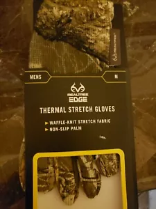 Realtree Edge Men's Thermal Stretch Gloves, up to Size M - Picture 1 of 4