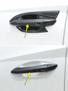 Accessories For Hyundai Tucson 2022-2025 Door Handle Cover Trim Carbon Fiber - Picture 1 of 8