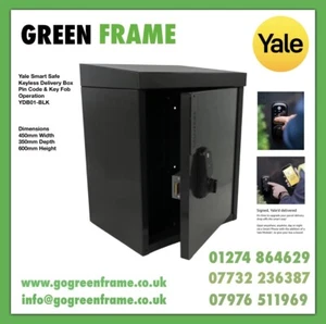 Yale Smart Safe Delivery Box, Keyless, Pin Code & Key Fob Operation YDB01-BLK - Picture 1 of 10