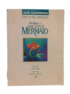 Vintage Sheet Music Book Alto Saxophone The Little Mermaid Disney Music - Picture 1 of 3