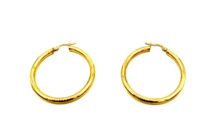1 PAREJA CRIOLLAS brillantes en 333/- 8 crt. Oro amarillo aprox. 35 mm aprox. 2,7 gr. - Imagen 1 de 2