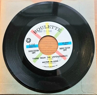 MILTON DeLUGG "Theme from The Untouchables / Choo Choo Rock" 1961 Soundtrack 45 - Bild 1 von 2