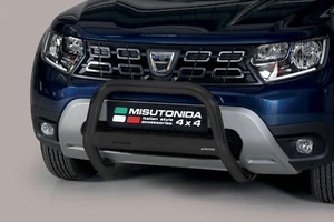 NOIR PARE BUFFLE POUR DACIA DUSTER 2 2018-2019 HOMOLOGUE INOX DIAMETRE 63 - Zdjęcie 1 z 5