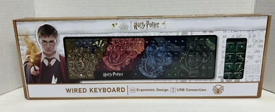 New Harry Potter Wired Computer Keyboard Halloween Home Office - Image 1 of 2
