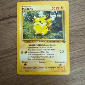 Pikachu - 60/64. German. 1999 Jungle. MP - Picture 1 of 3