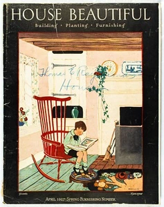 HOUSE BEAUTIFUL COMPLETE MAGAZINE APRIL 1927 Huge 183pgs 89LgAds VERY GOOD M292 - Picture 1 of 12