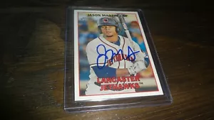 2016 TOPPS HERITAGE JASON MARTIN AUTOGRAPHED BASEBALL CARD - Picture 1 of 2