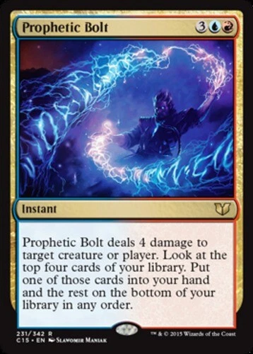 Prophetic Bolt ~ Moderately Played Commander 2015 MTG Magic UltimateMTG Multi-Co - Image 1 of 1