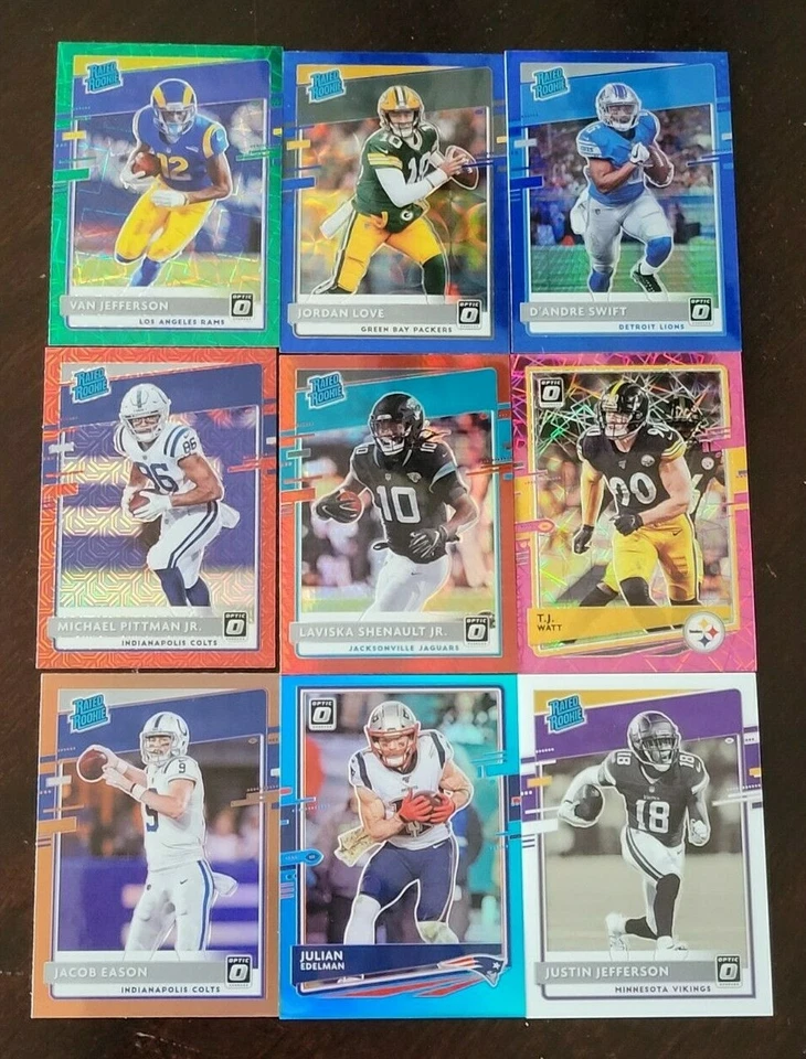 2020 Donruss Optic Football COLOR PRIZMS and VARIATIONS Rookies You Pick - Image 1 of 1