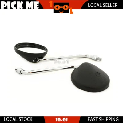 Par de espejos retrovisores para Yamaha TT350 ADR modificados 1985-1990 1991 1992 1993 1994 Foto 1 de 3