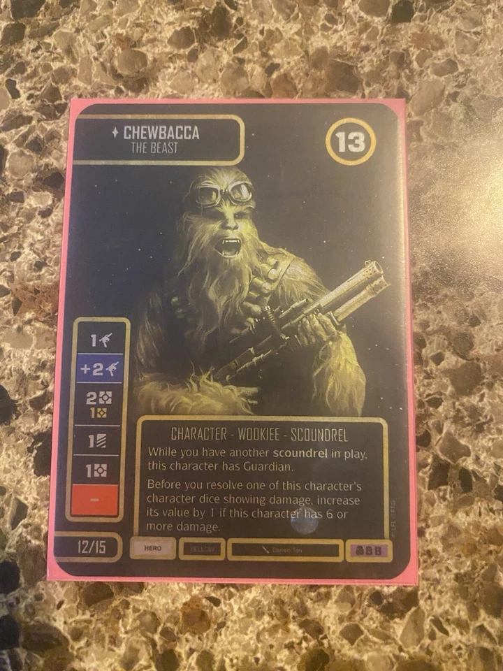 Star Wars: Destiny Worlds HOLO FOIL Full Art Promo Chewbacca - Image 1 of 1