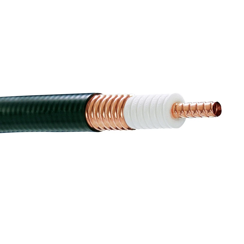 PER FOOT CommScope AVA7-50 1-5/8 inch Corrugated Copper Coaxial Cable Black - Image 1 of 1
