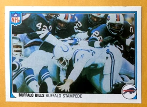 1983 BUFFALO BILLS BUFFALO STAMPEDE Fleer In Action #6 of 88 - Picture 1 of 2