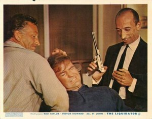 The Liquidator original lobby card Rod Taylor in fight scene