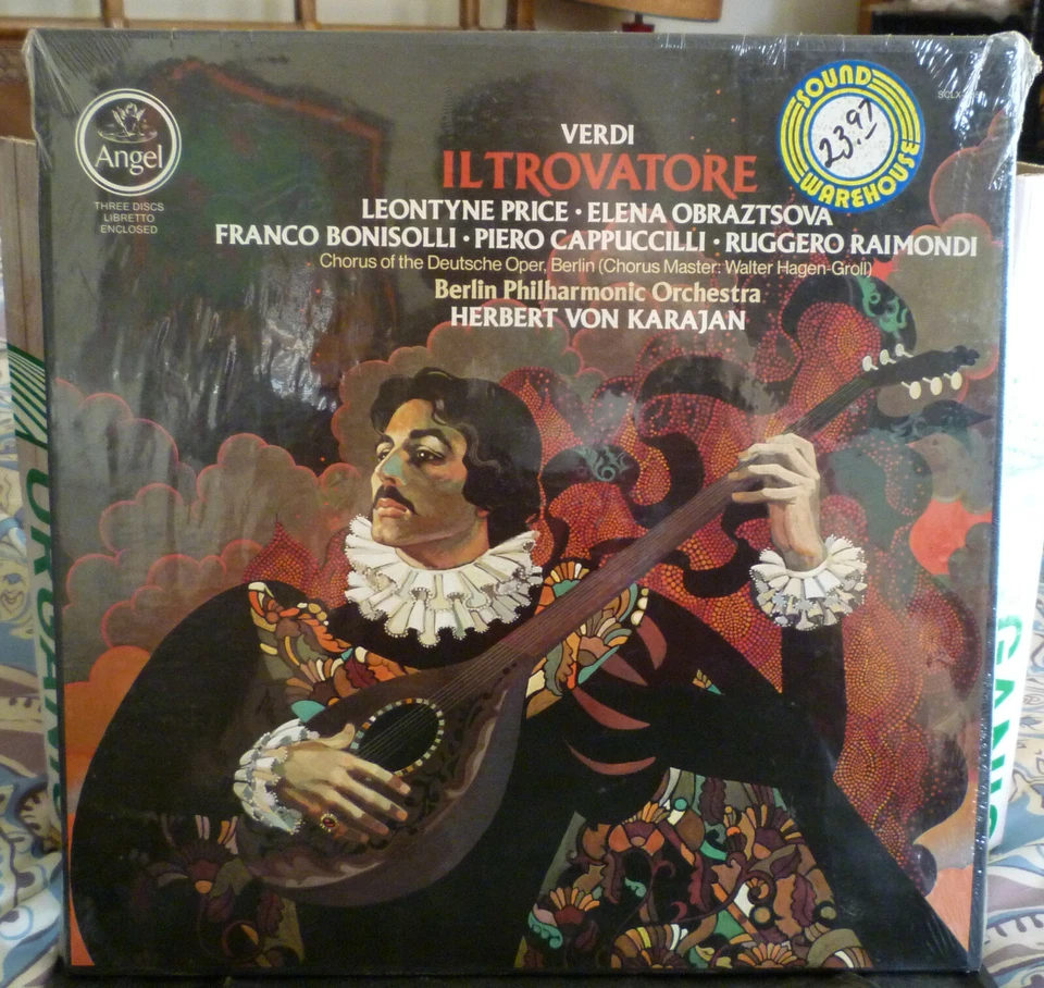 Verdi, Il Trovatore, 3 x LP Box 1978 Quadraphonic Leontyne Price Karajan NEW - Image 1 of 3