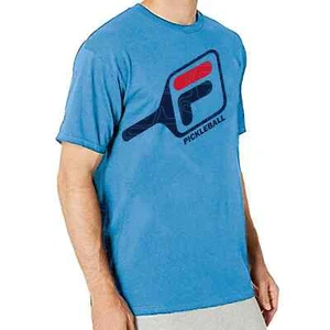 FILA LIGHT BLUE MEN'S PICKLEBALL LOGO S/S T-SHIRT SZ: 3XL 3X XXXL NWT - Picture 1 of 3