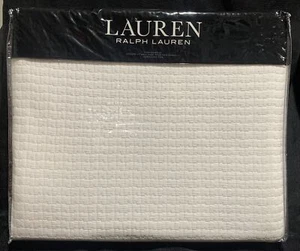 Ralph Lauren Elyssa King Coverlet Msrp $355 Blanket Bedding White New - Picture 1 of 5