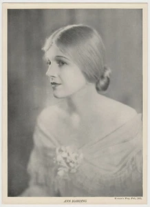 Ann Harding 1931 Woman's Way Film Stars Large 7x9.75 Trading Card Insert - Picture 1 of 2