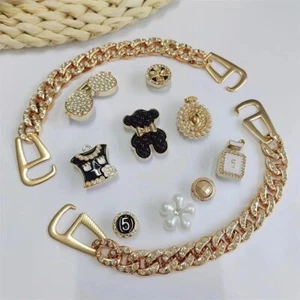 11Pcs Gem Pearl Pattern Shoes Cute Charms Decor For Crocs And Jibbitz Gift - Picture 1 of 4
