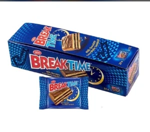 Schokolade BREAK TIME Waffel Sandwich mit Milch beschichtet 16g x 24 Stck. - Bild 1 von 1