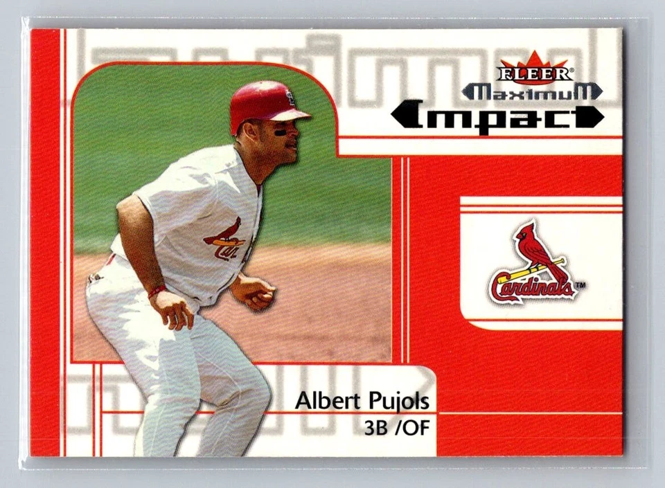 2002 Fleer Maximum Impact #251 Albert Pujols St. Louis Cardinals Second Year - Image 1 of 2