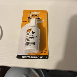 🔥BEST PRICE🔥 1 BIC Cover it White Out Correction Fluid liquid paper WITE OUT - Picture 1 of 2